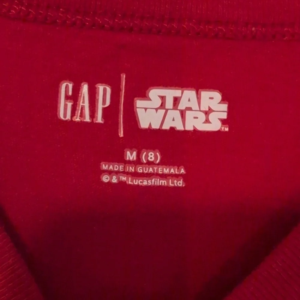 GAP Red Christmas Stormtrooper & Darth Vader Kids T-Shirt Size M (8)